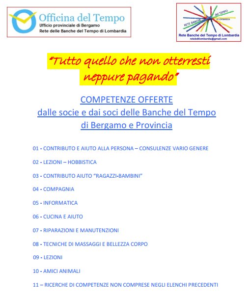 competenze offerte