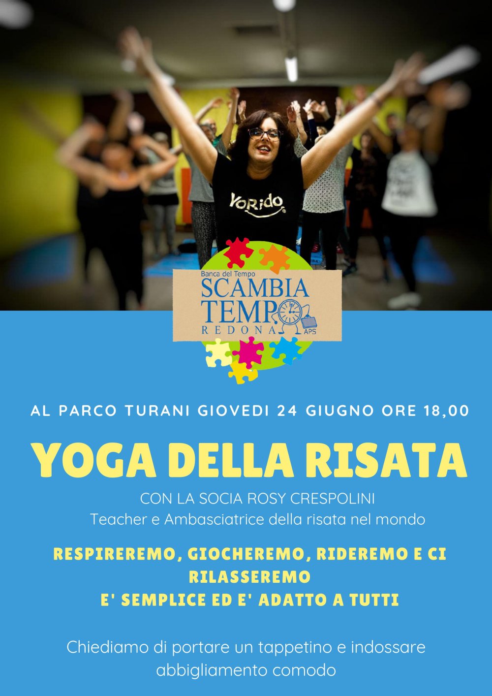 yoga della risata banca del tempo